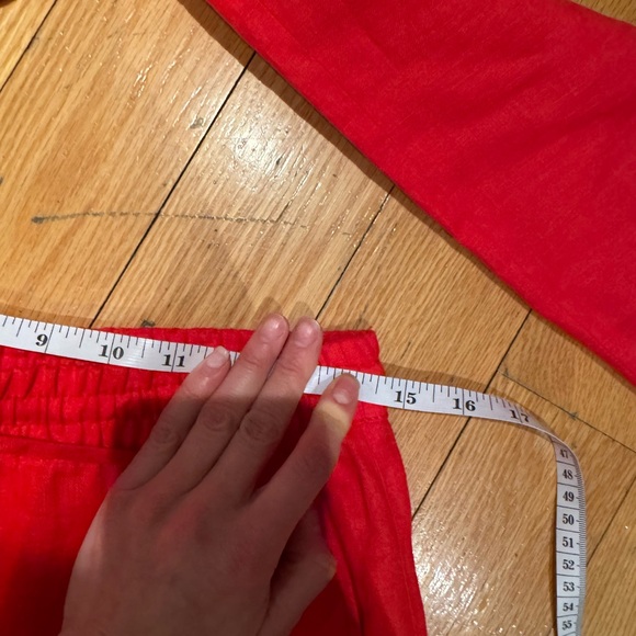 Zara Red Linen Suit - Picture 5 of 9